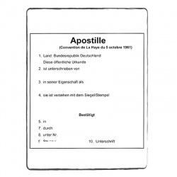 Apostille DE